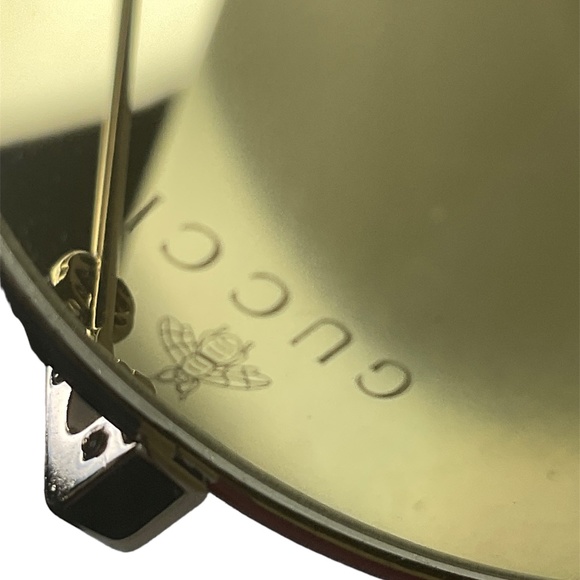 GUCCI Oversize- 70’s Style Round Yellow Tint Sunglasses - Picture 12 of 16